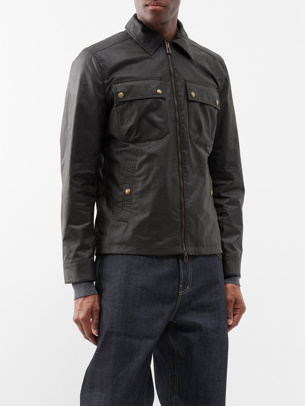 

Рубашка tour из вощеного хлопка Belstaff, зеленый