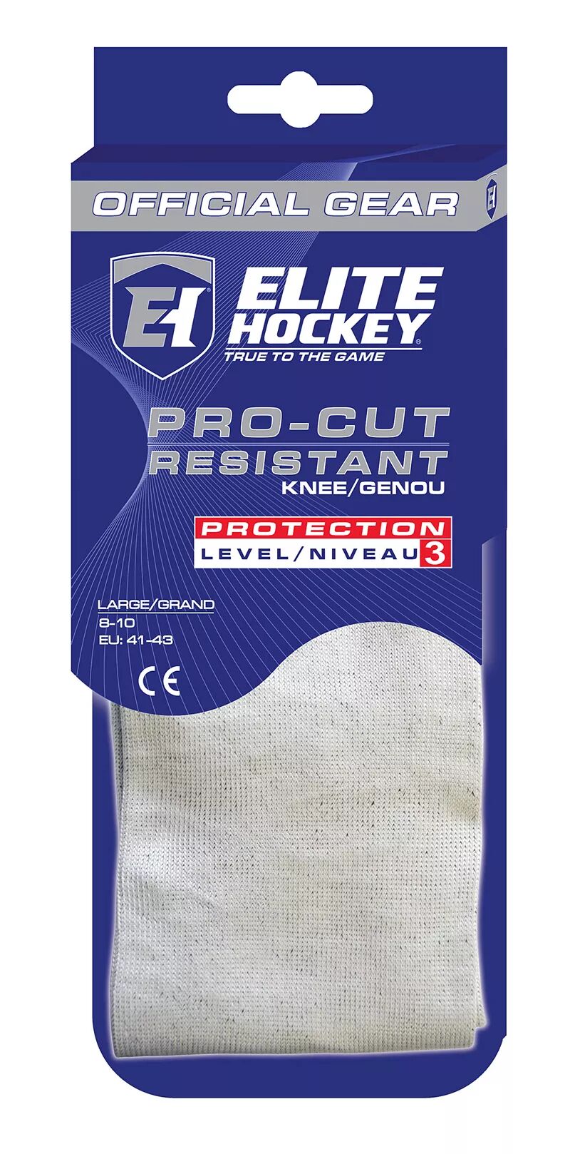 Гольфы Elite Hockey Pro-Cut, устойчивые к порезам Icon Sports Group, серебристый/черный цена и фото
