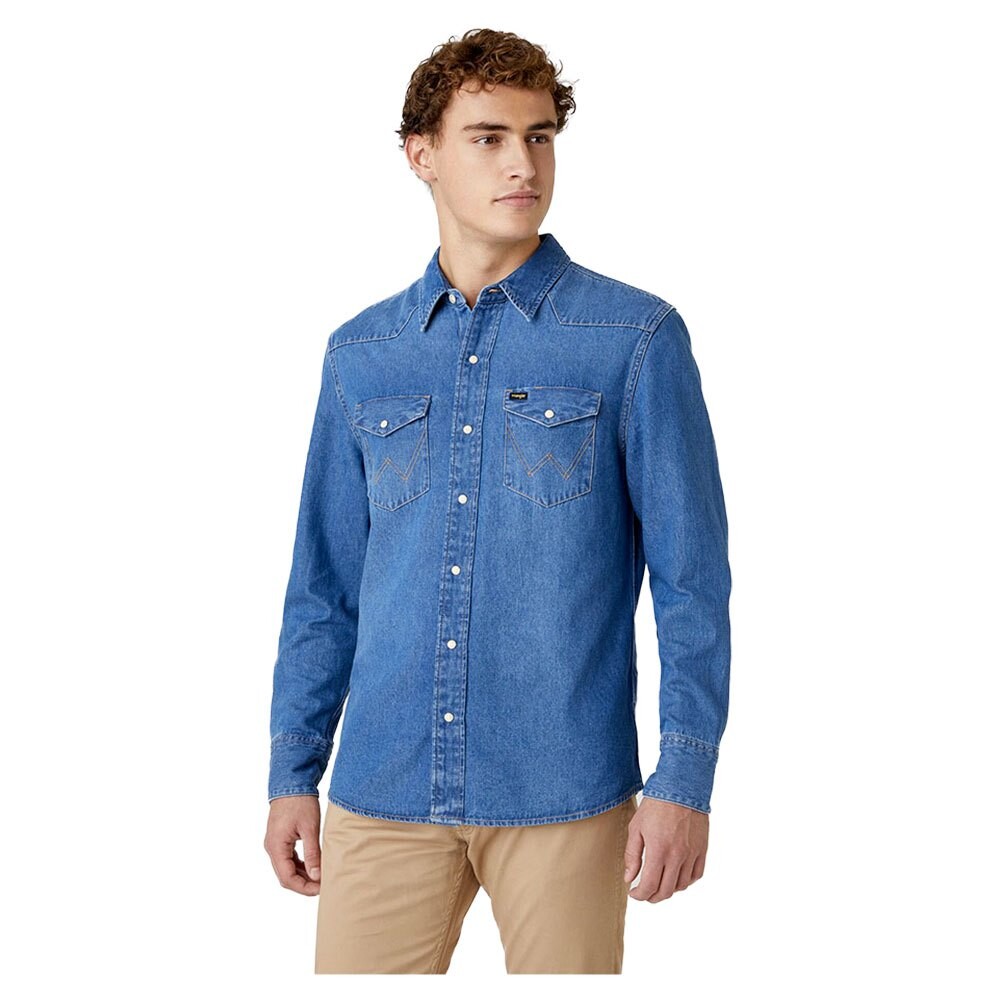 

Рубашка с длинным рукавом Wrangler 27MW, синий