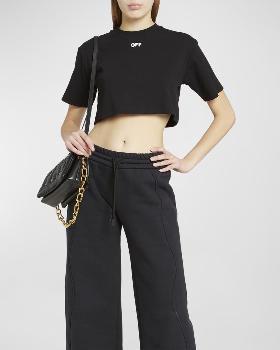 

Укороченная футболка Off-Stamp Off-White, Черный