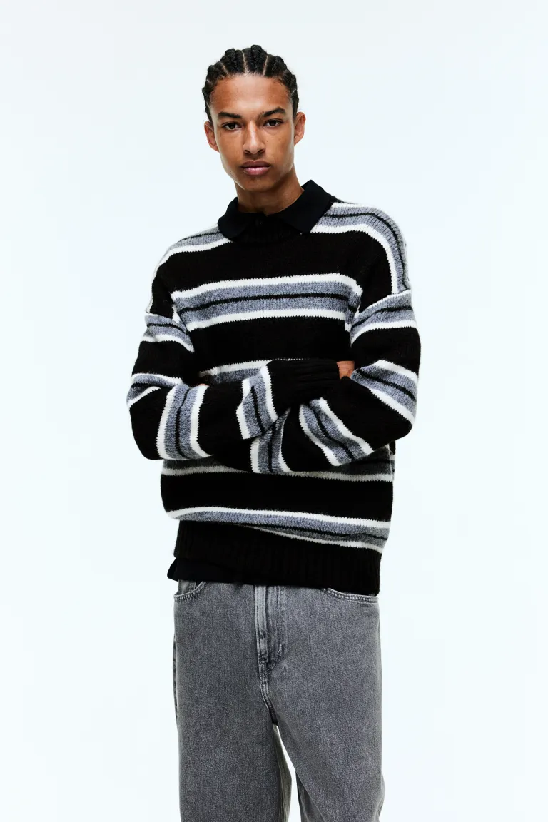 

Свитер оверсайз H&M, черный