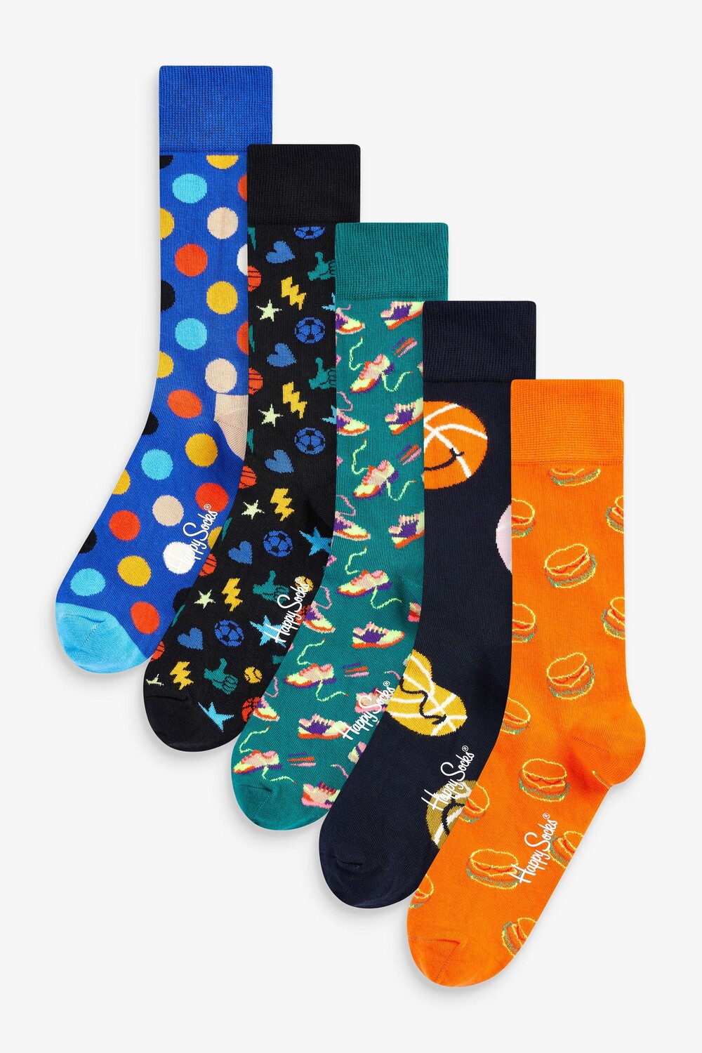 

Подарочный набор из 5 упаковок носков для игрового дня Happy Socks, черный