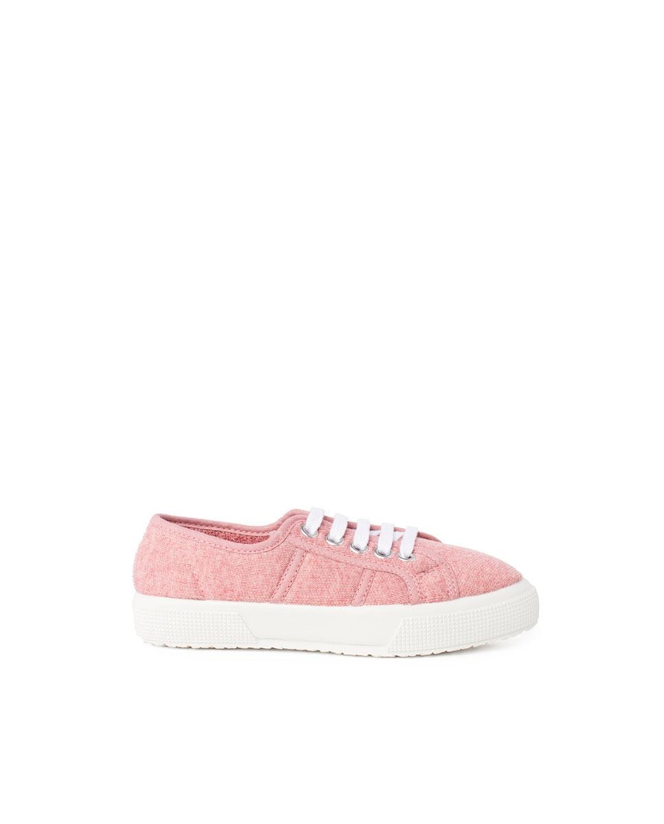 цена Детские парусиновые кроссовки из органической ткани Pisamonas, розовый