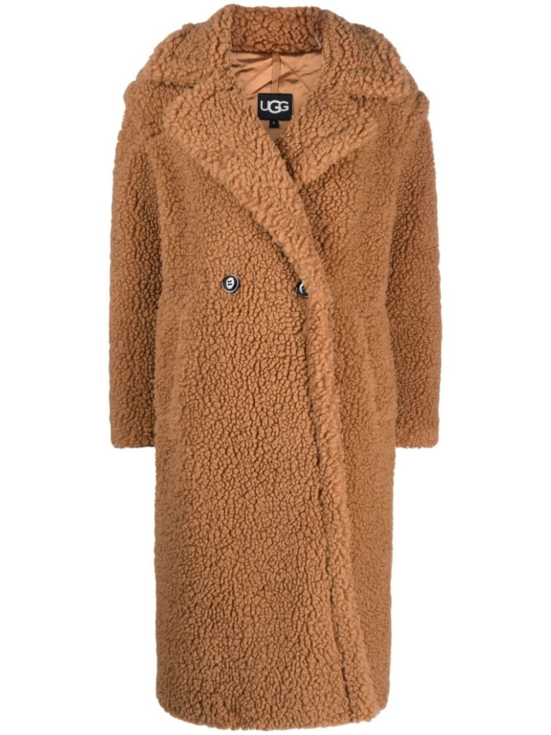 

UGG двубортное пальто Gertrude, коричневый