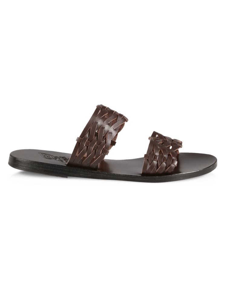 Плетеные кожаные сандалии Melia Ancient Greek Sandals, коричневый