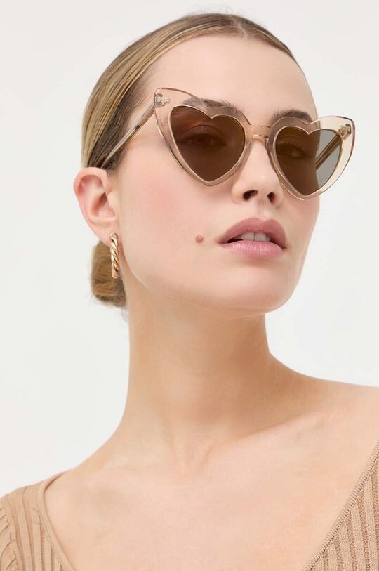 

Солнцезащитные очки Saint Laurent, бежевый