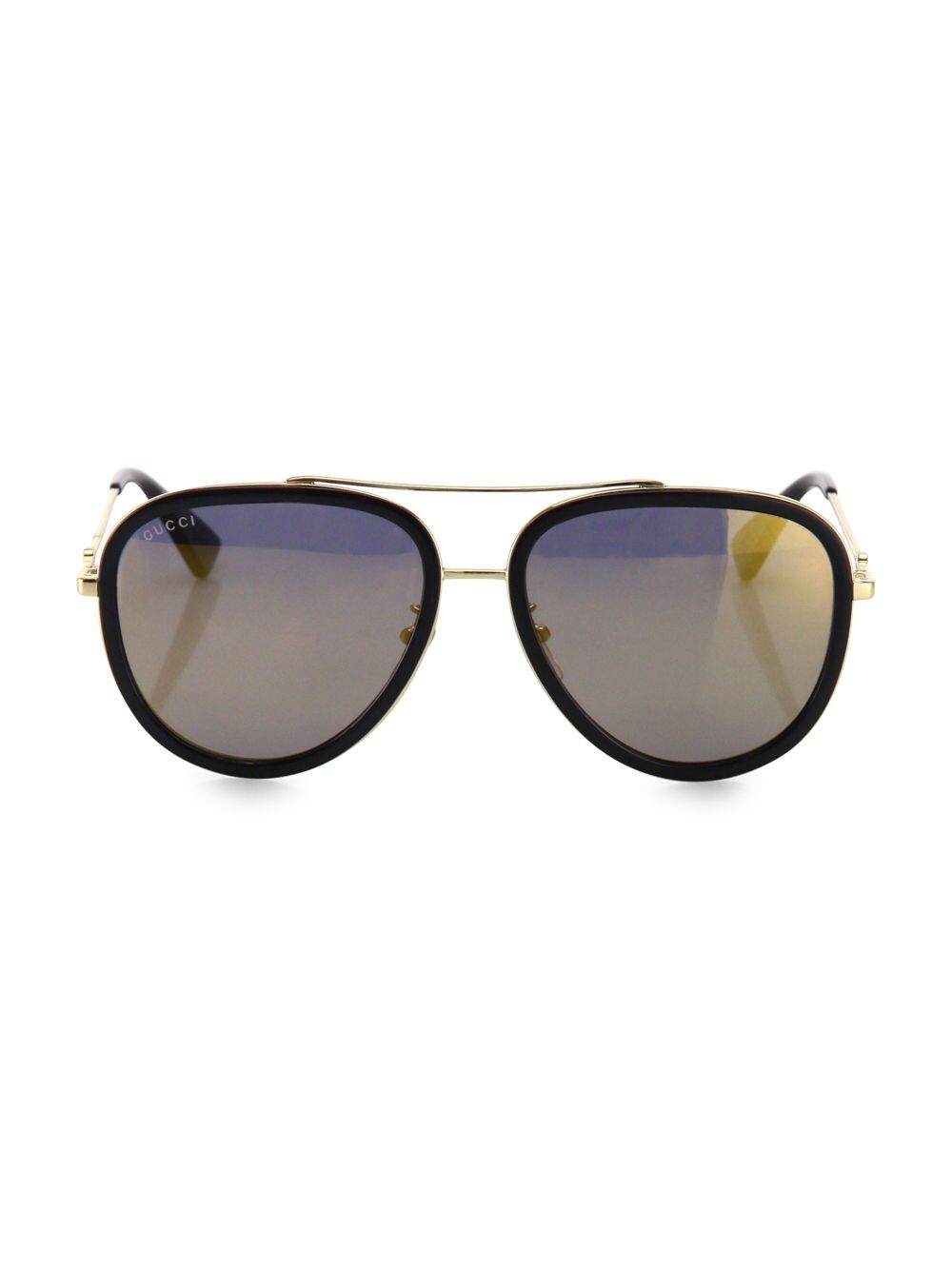 

Солнцезащитные очки-пилоты 57MM Gucci, золотой