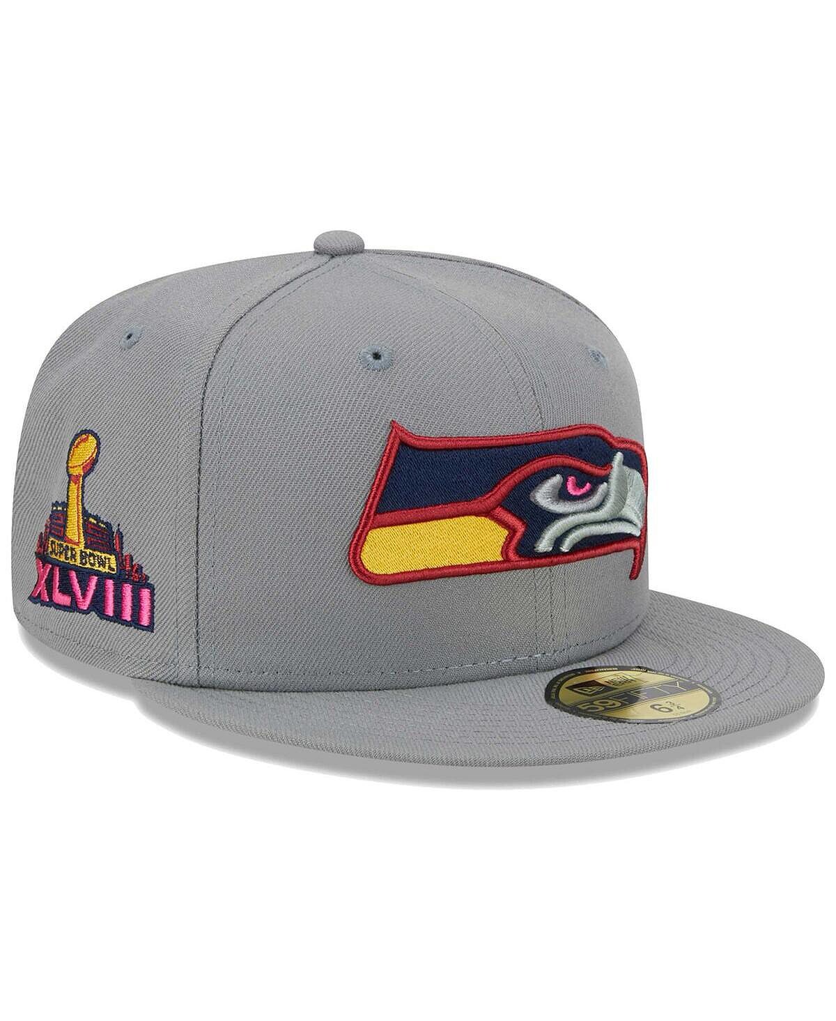 

Мужская серая приталенная шляпа Seattle Seahawks Color Pack 59FIFTY New Era