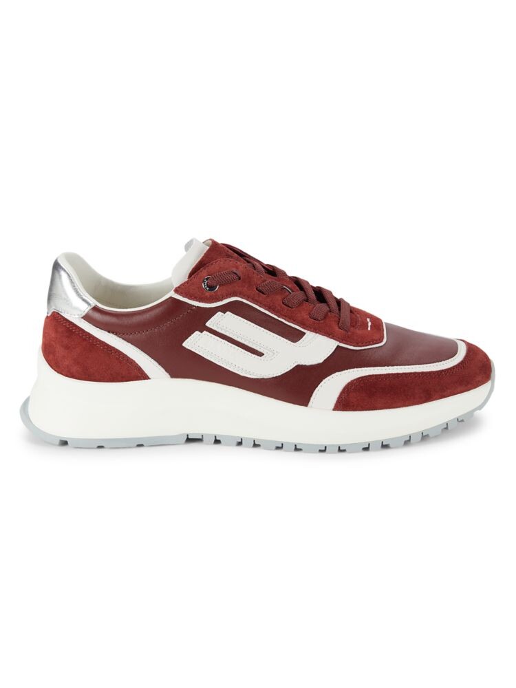 

Кроссовки из кожи и замши с цветными блоками Bally, красный