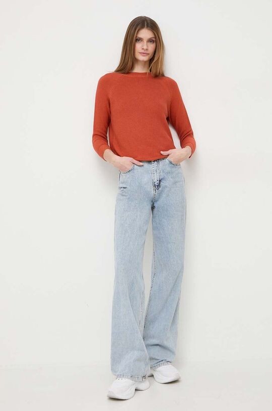 

Хлопковый свитер Weekend Max Mara, оранжевый