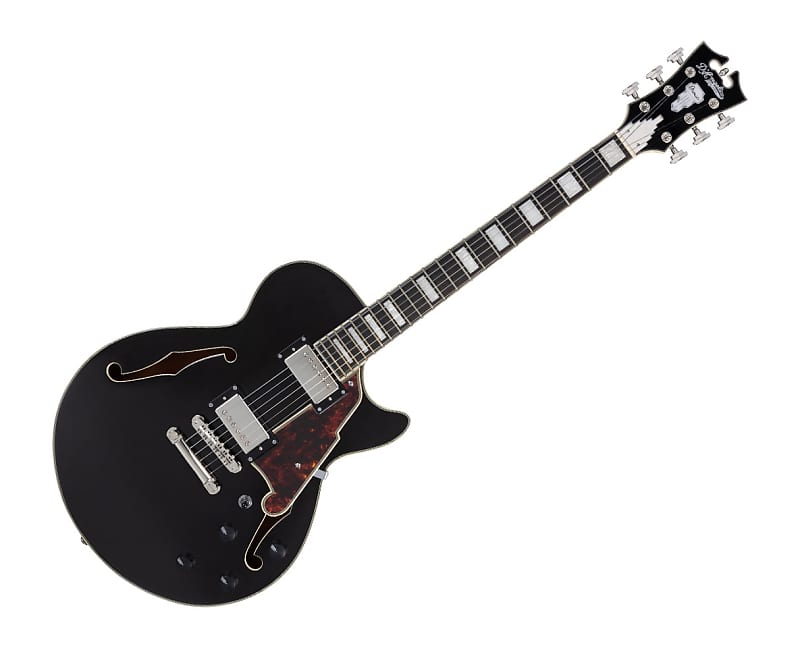 Электрогитара D'Angelico Premier SS Electric Guitar w/Gig Bag - Black Flake
