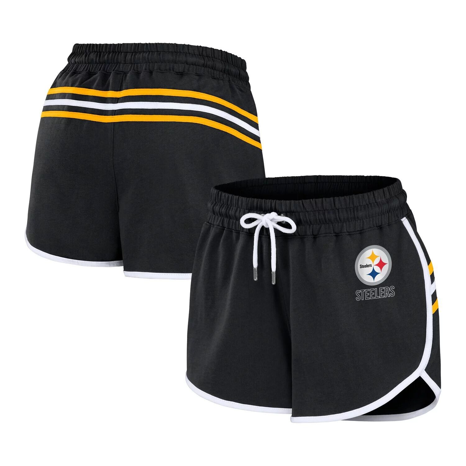 

Женская одежда Erin Andrews: черные шорты с подолом Pittsburgh Steelers