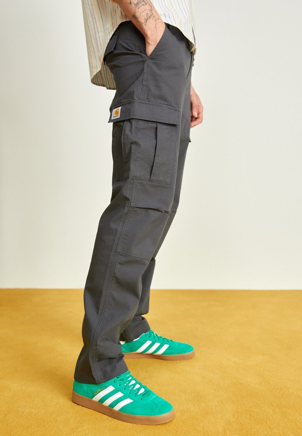 

Брюки-карго Aviation Pant Carhartt WIP, цвет anthracite