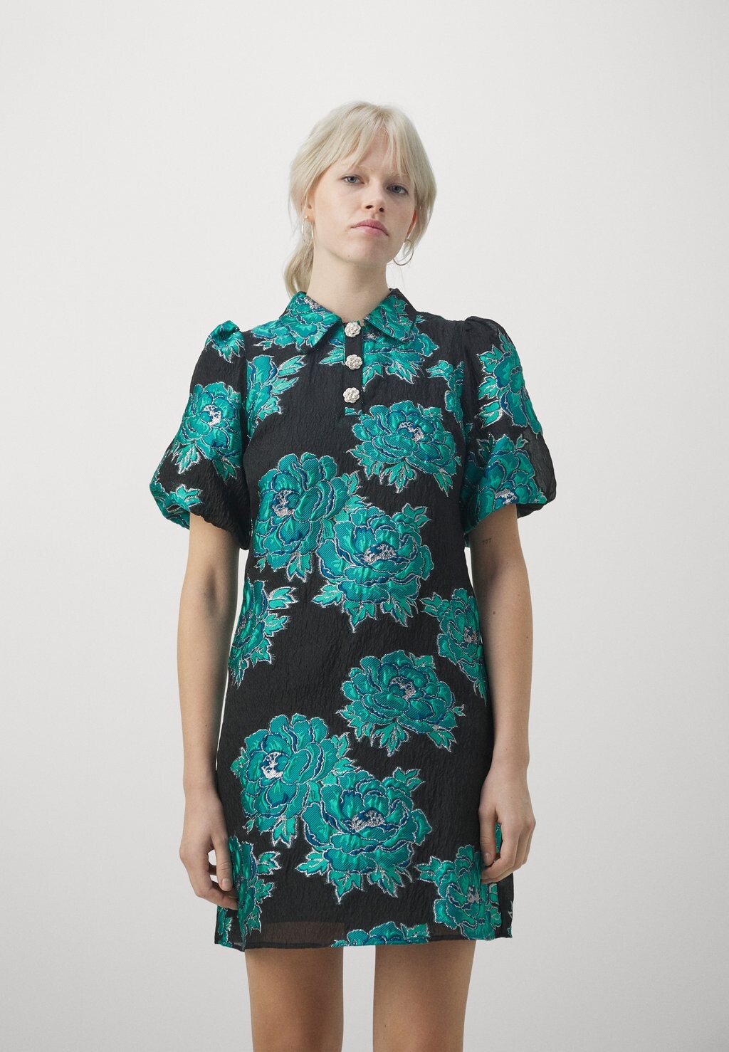 

Классическая рубашка YAS YASLIZE DRESS, цвет black/green
