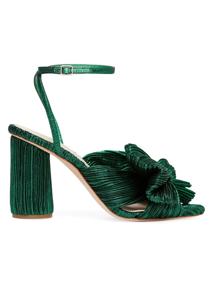 

Сандалии Lamé с завязками Camellia Loeffler Randall, изумруд