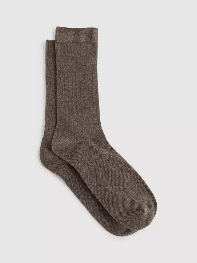 

Носки Reiss Felicia Ribbed, цвет chocolate