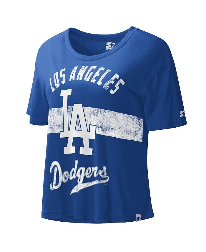 

Женский укороченный топ Royal Los Angeles Dodgers Record Setter Starter, синий