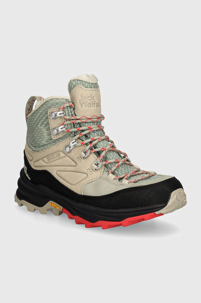 

Кроссовки Jack Wolfskin Cyrox Texapore Mid, зеленый