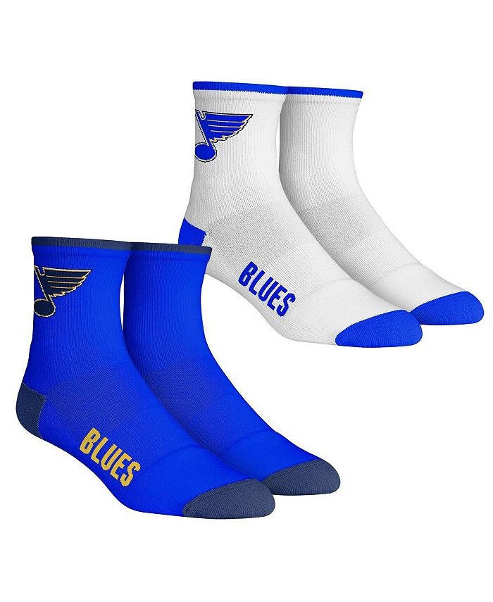 

Мужские носки St. Louis Blues Core Team, комплект из 2 носков длиной четверть длины Rock 'Em, синий