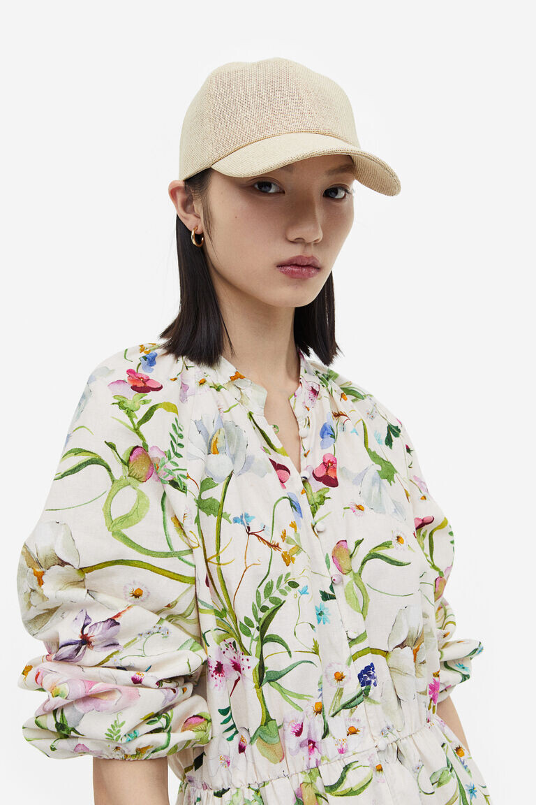 

Соломенная шапка H&M, бежевый