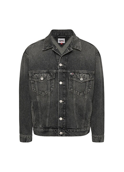 

Черная мужская джинсовая куртка Tommy Jeans, Черный