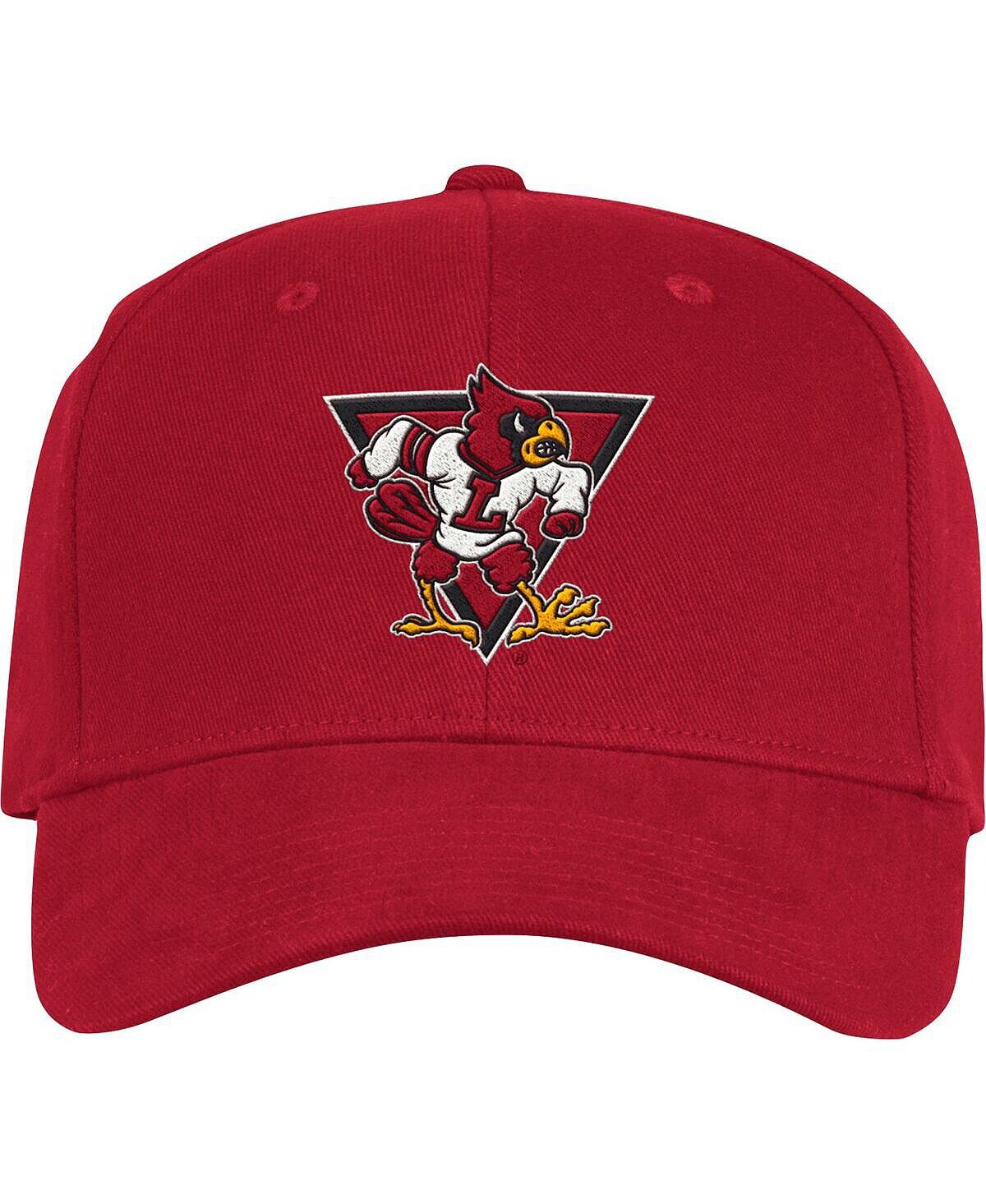 

Мужская красная гибкая шляпа Louisville Cardinals Vault с напуском adidas