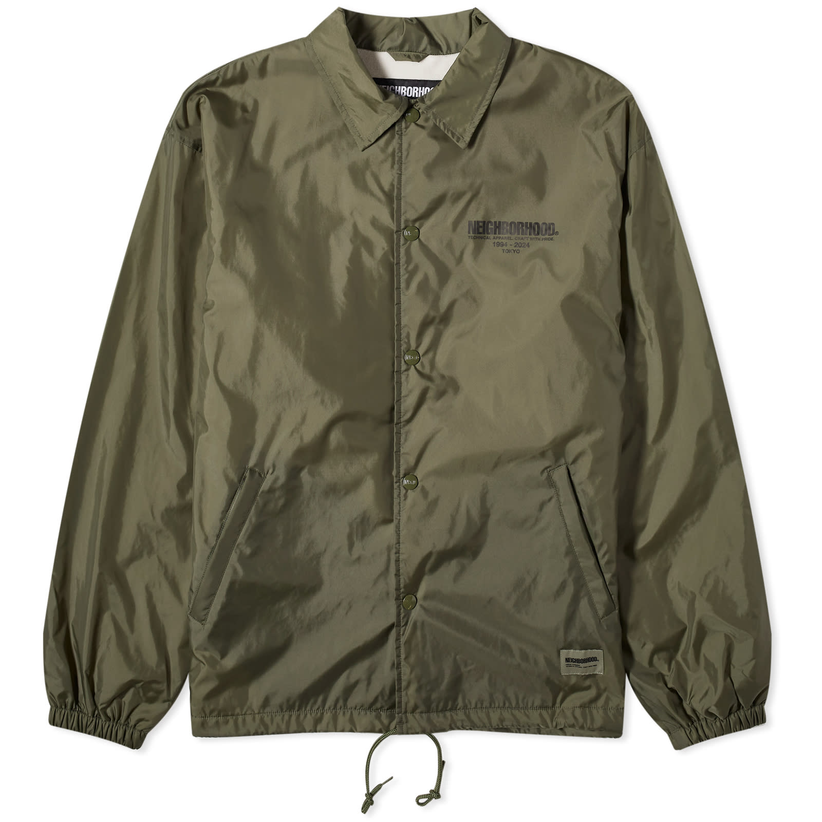 

Спортивная куртка Neighborhood Windbreaker Coach, цвет Olive Drab