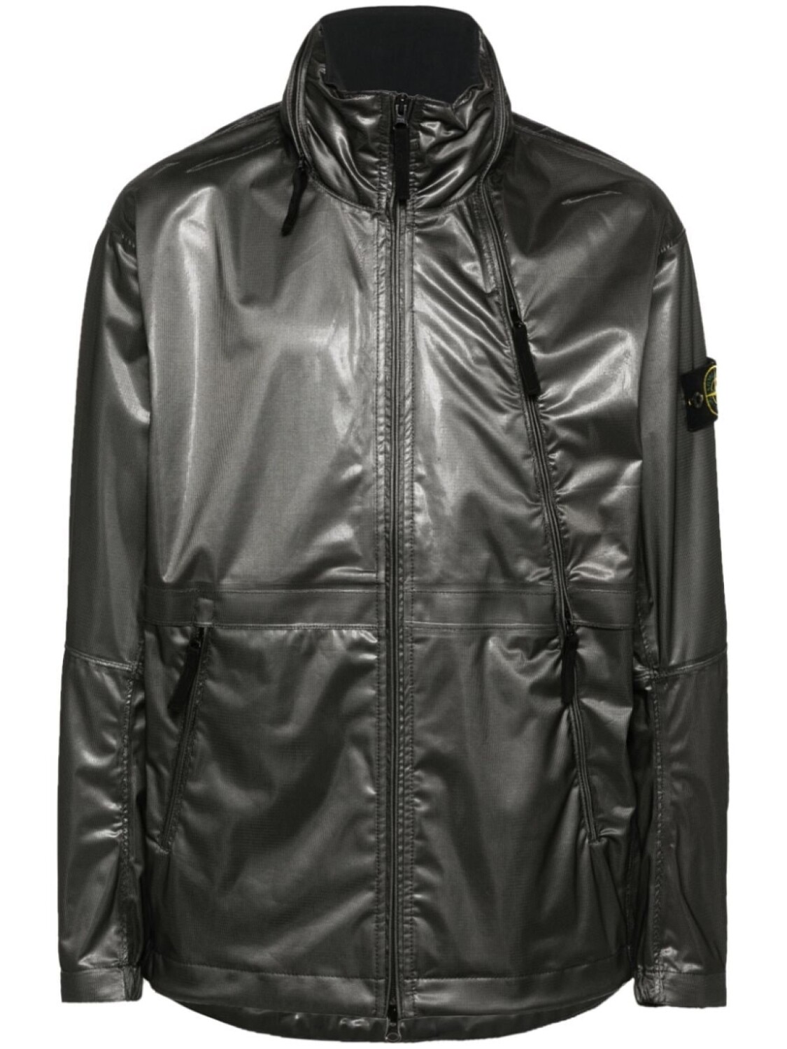 

Stone Island куртка с нашивкой Compass, серый