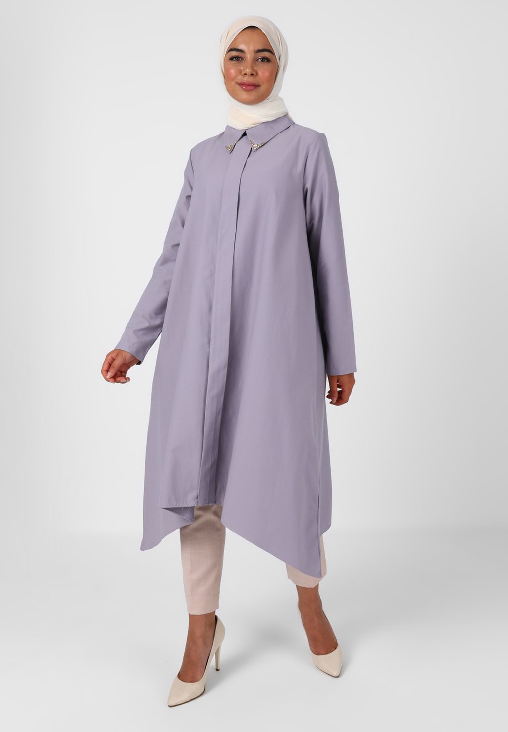 Туника TAVIN Modanisa, цвет lilac спортивный костюм set tavin modanisa цвет grey