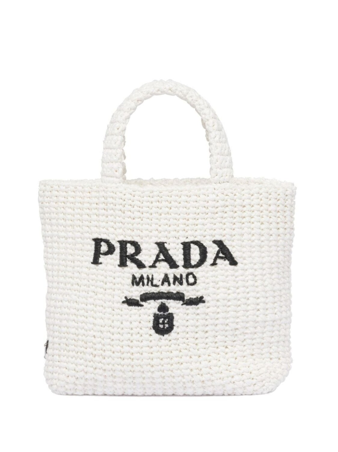 

Prada маленькая сумка-тоут из рафии, белый