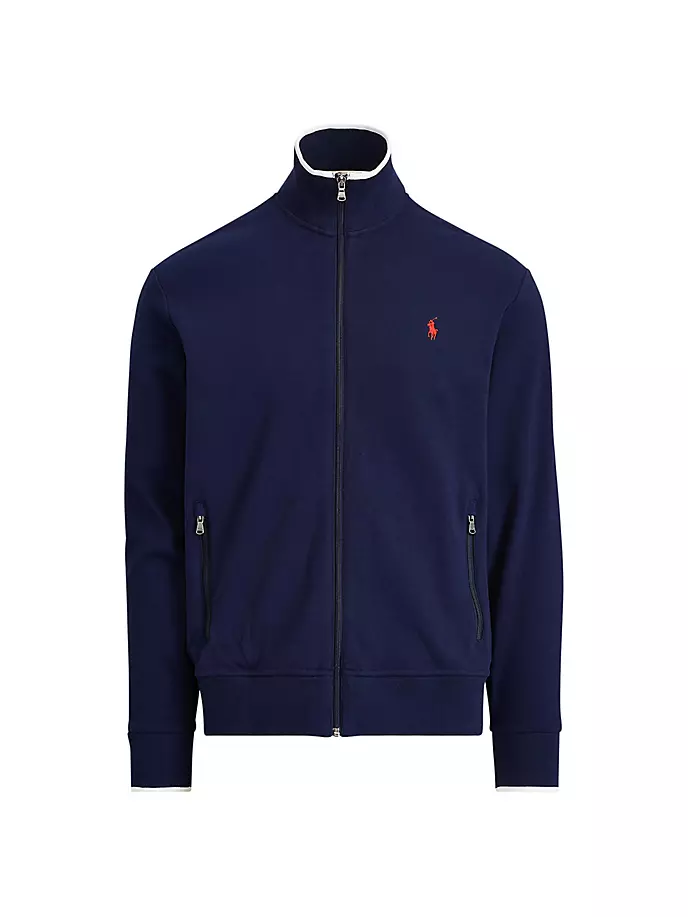

Спортивная куртка интерлок Polo Ralph Lauren, темно-синий