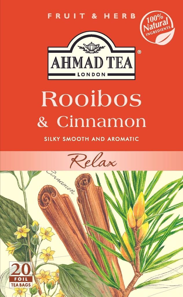 

Ahmad Tea Rooibos & Cinnamon, фруктовый чай 30г, 20 пакетиков