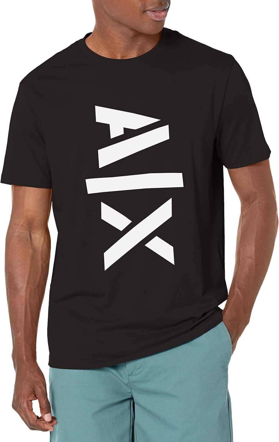 

Футболка с логотипом Jumbo AX Armani Exchange, черный