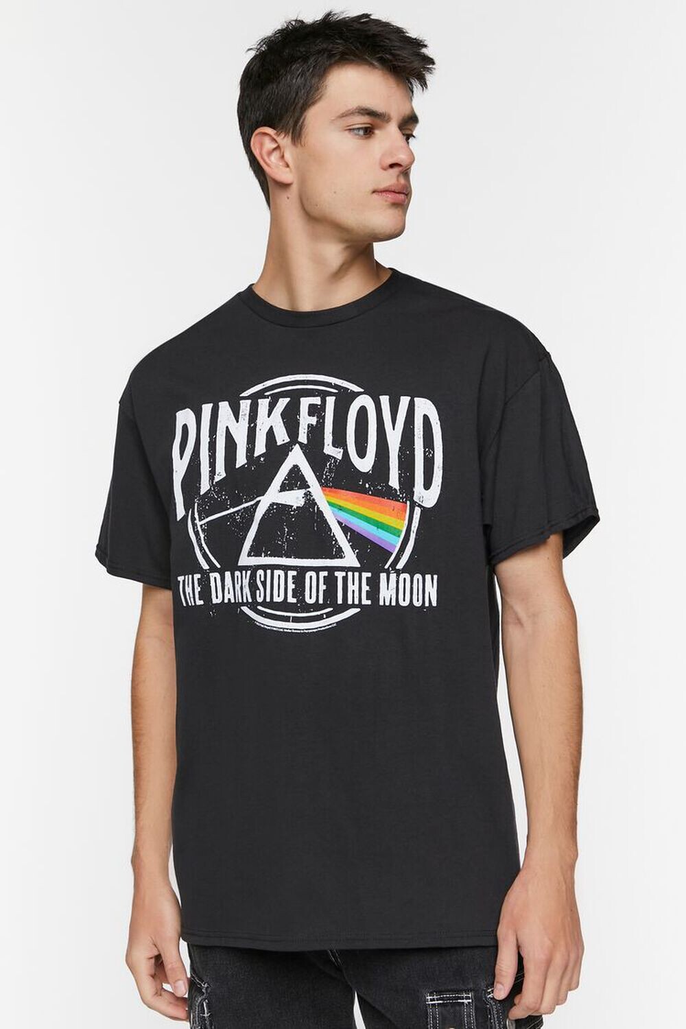 

Футболка с рисунком Pink Floyd Forever 21, черный