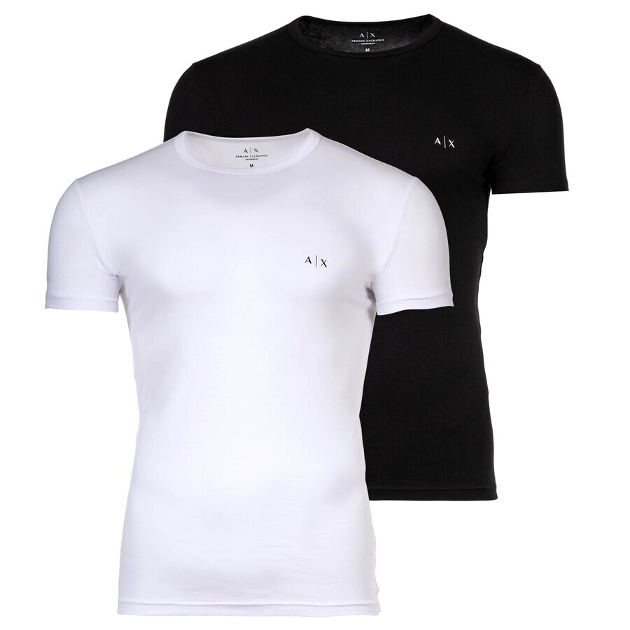 

Футболка Armani Exchange, черный/белый
