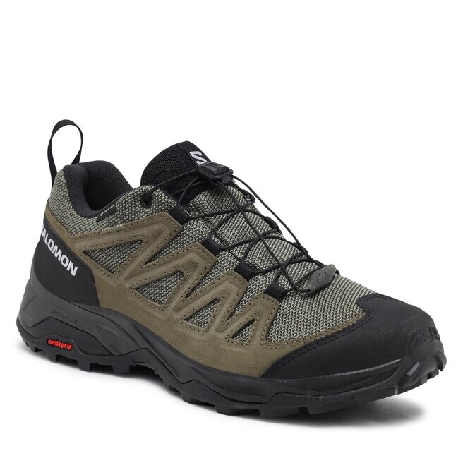 

Трекинговые ботинки Salomon XWard Leather, зеленый