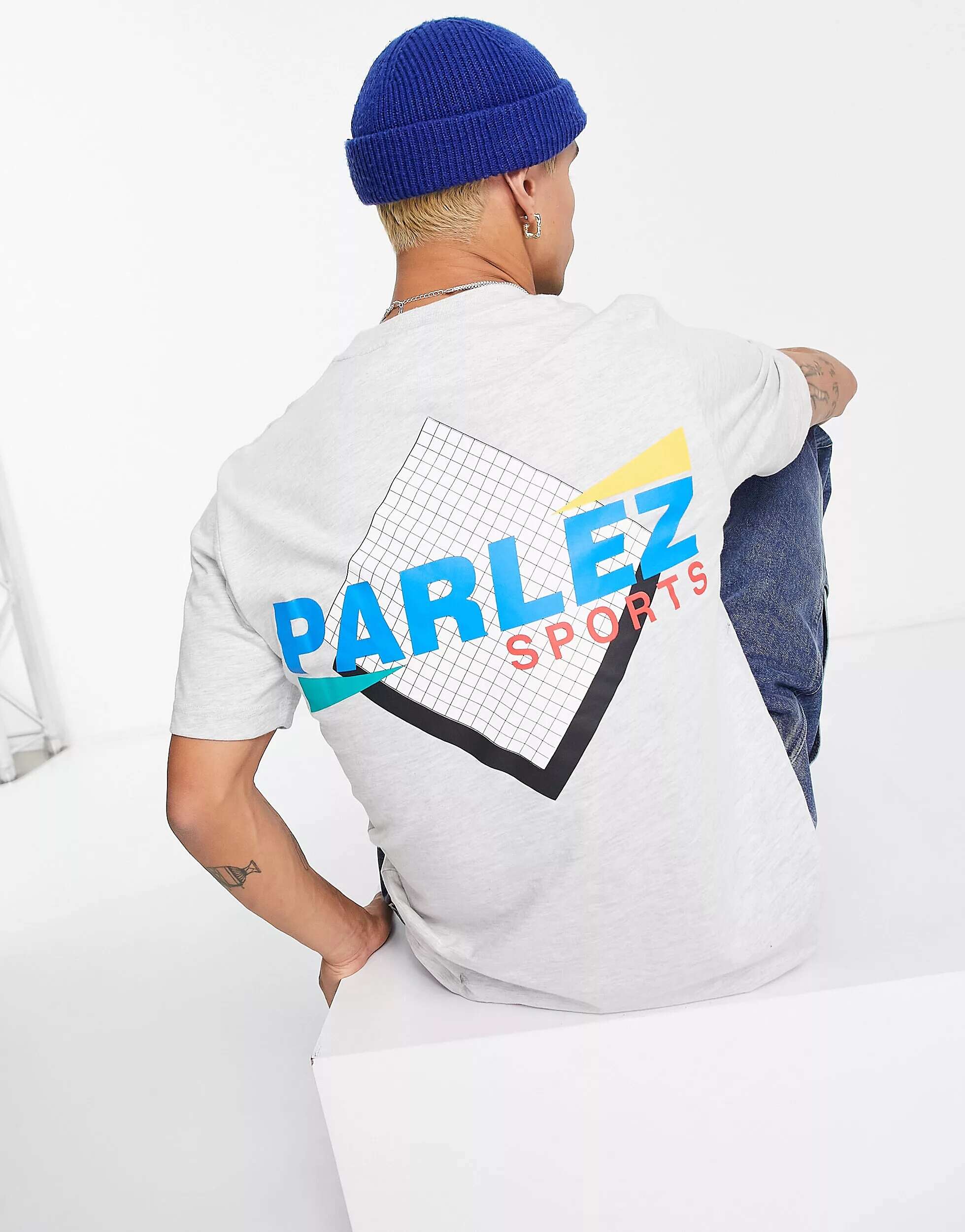 Серая футболка с сеткой Parlez