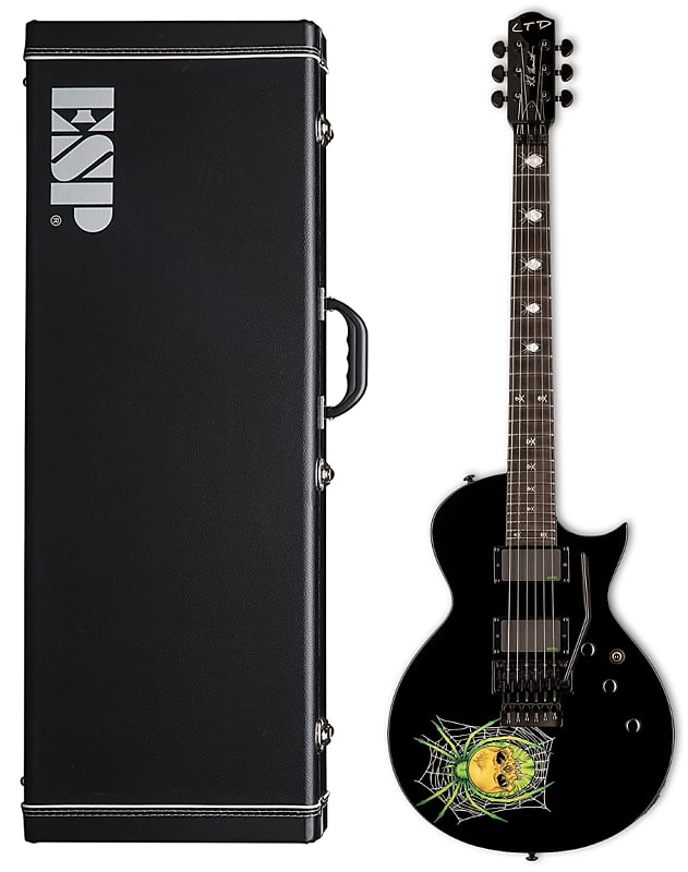 Электрогитара ESP LTD Kirk Hammett EKH-3 Spider 30th Anniversary Edition Electric Guitar - Bla