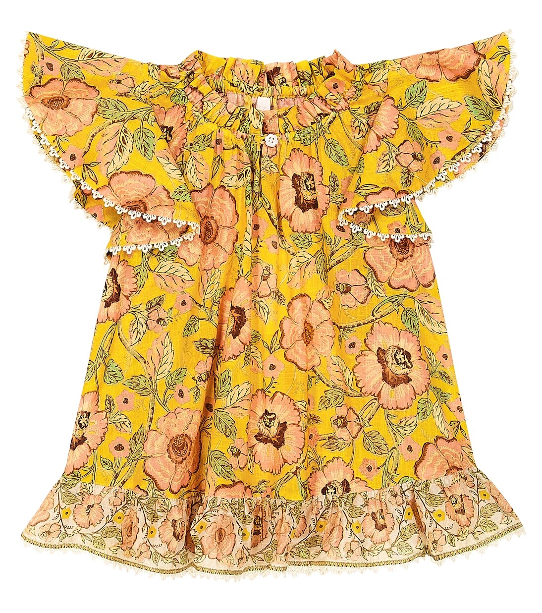 

Хлопковый топ junie с цветочным принтом Zimmermann Kids, мультиколор