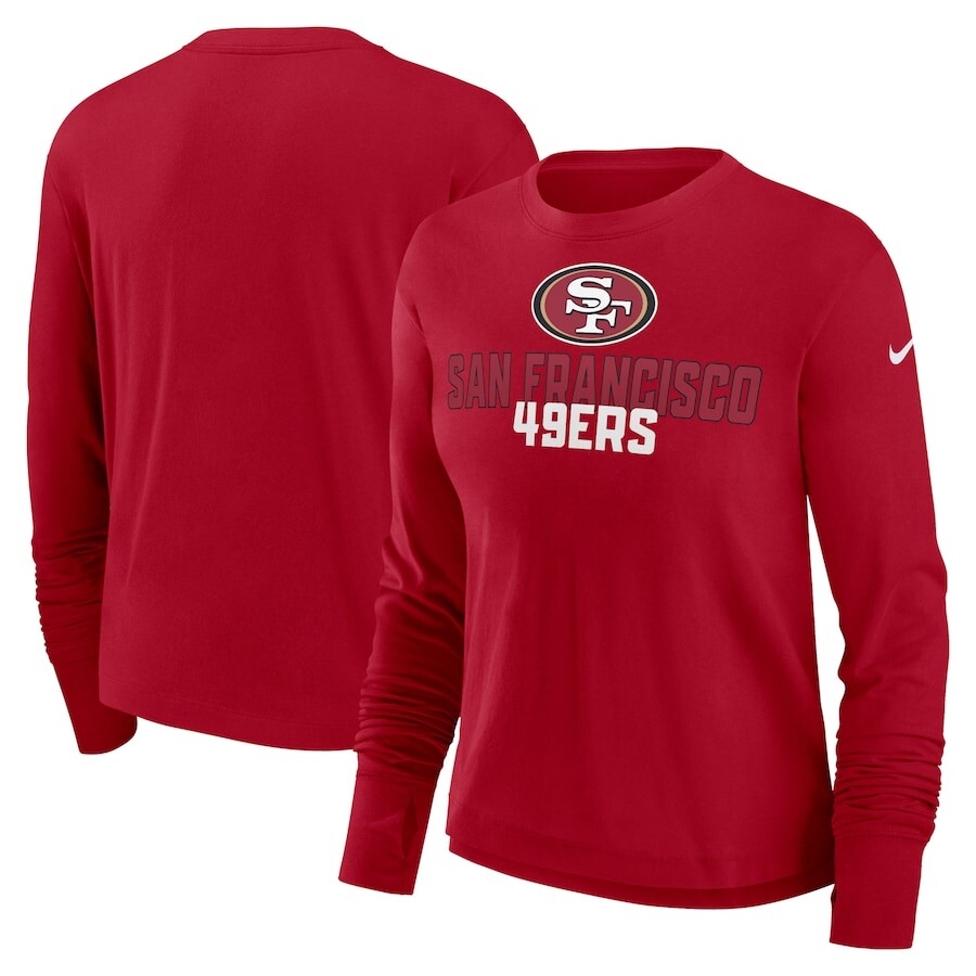 

Футболка с длинным рукавом Nike San Francisco 49Ers, алый
