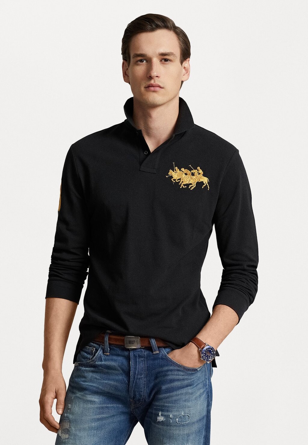 

Поло ДЛИННЫЙ РУКАВ Polo Ralph Lauren, черный