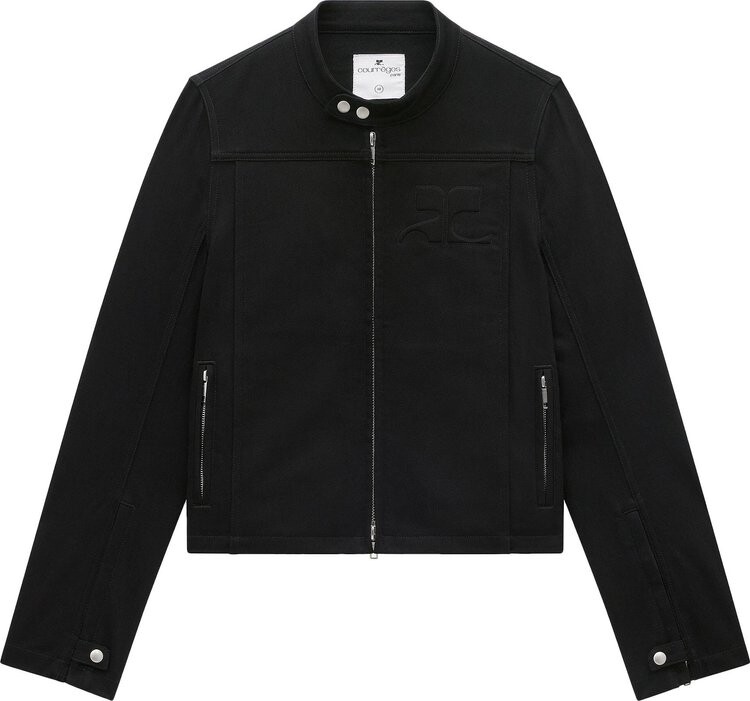 

Куртка Courrèges Iconic Denim Biker 'Black', черный