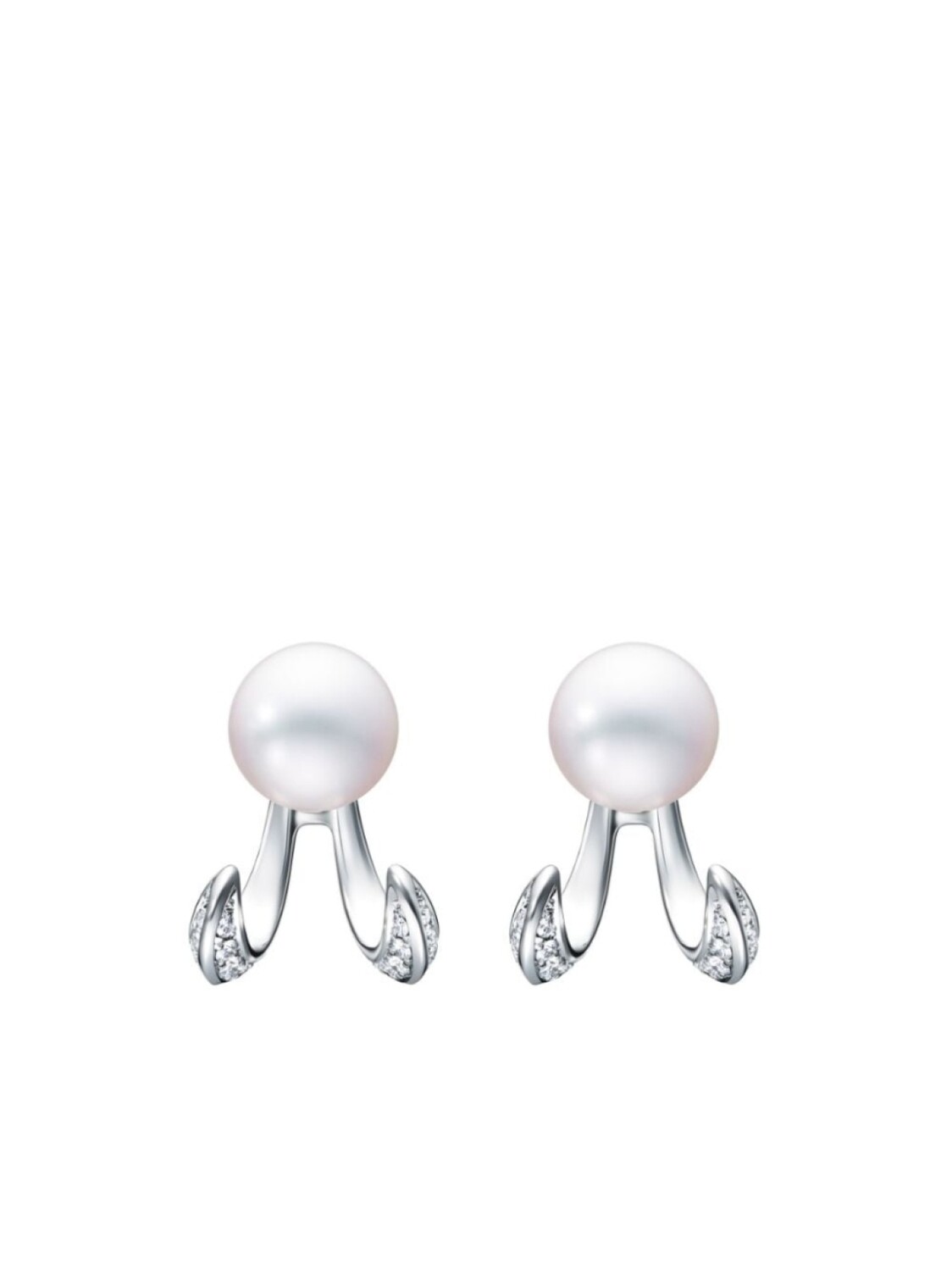 

Серьга Danger Fang из белого золота с жемчугом TASAKI, серебряный