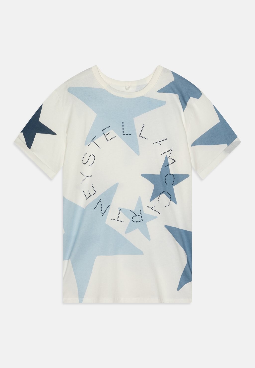 

Футболка с принтом Printed Stars Girl Stella McCartney Kids, цвет ivory/colourful