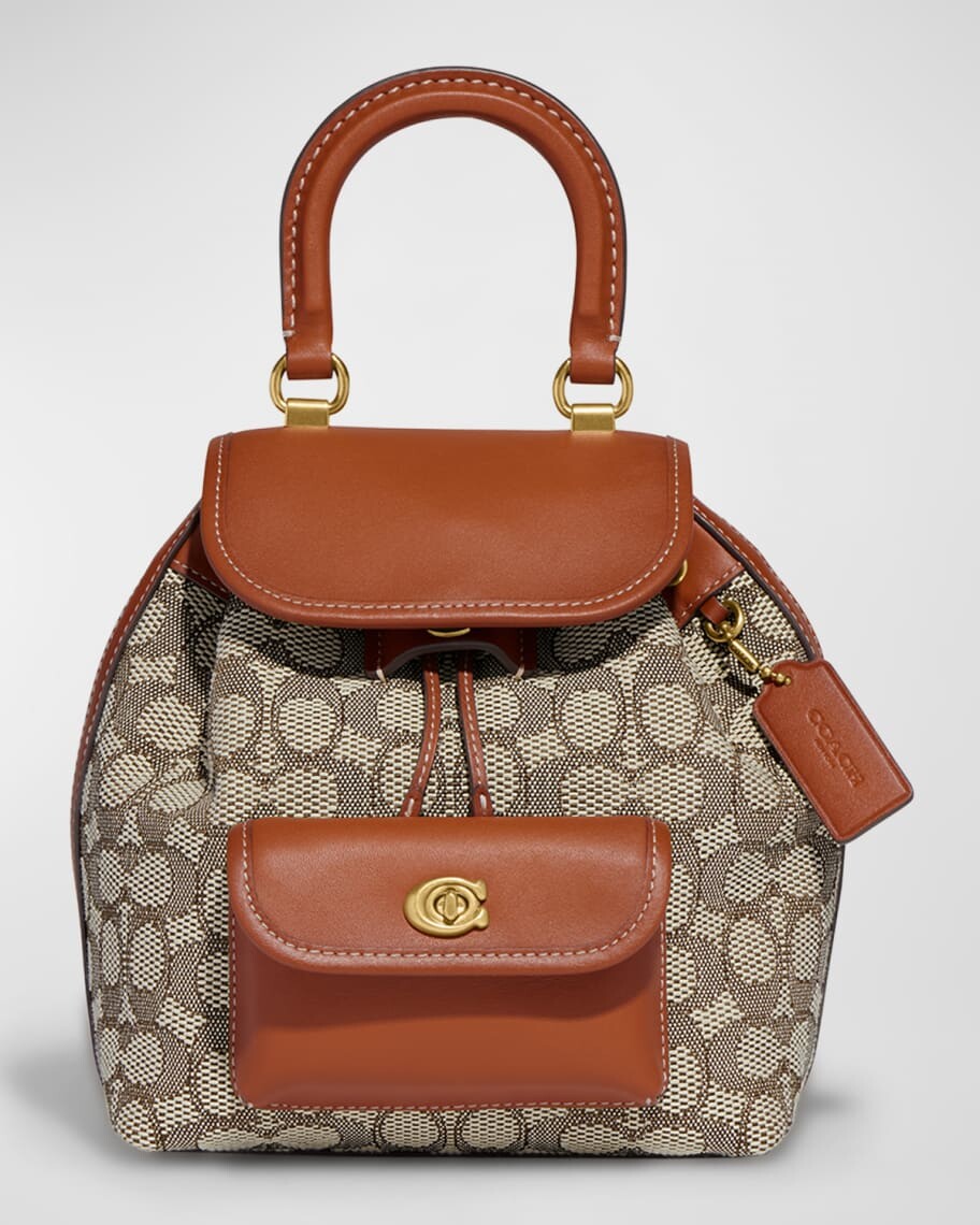 

Рюкзак Riya Signature из жаккарда Coach