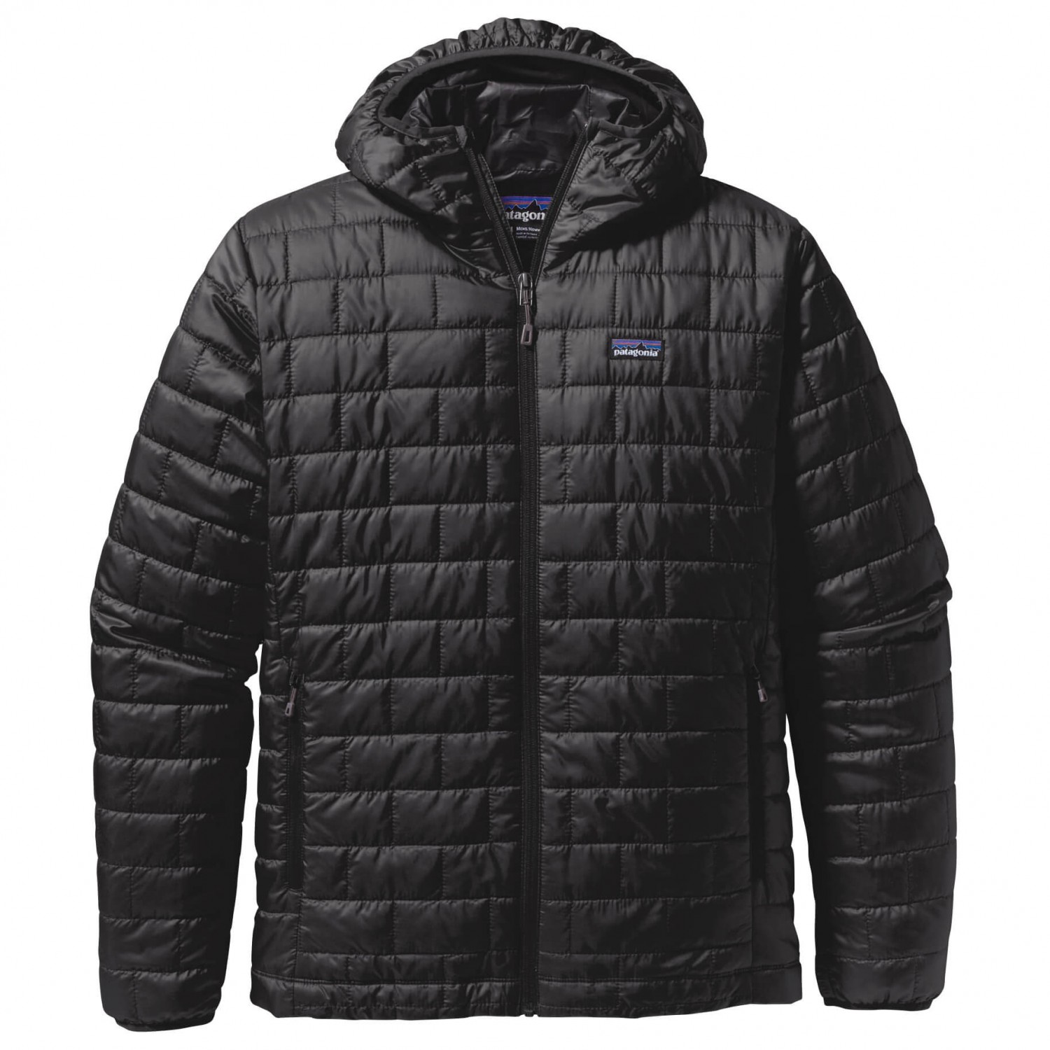 цена Куртка из синтетического волокна Patagonia Nano Puff Hoody, черный