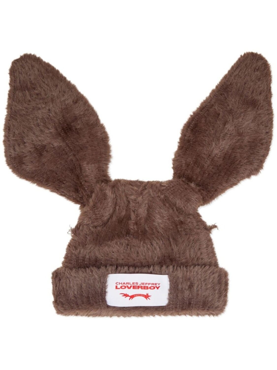

Шапка-бини Charles Jeffrey Loverboy Chunky Rabbit, коричневый