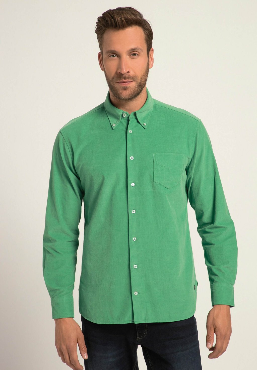 Рубашка LANGARM BUTTONDOWN KRAGEN MODERN FIT BIS JP1880, цвет hellgrün