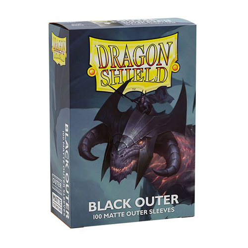 Чехол для карточек Unit Dragon Shield Black Outer Sleeves – Matte Standard Size (100) Dragon Shield