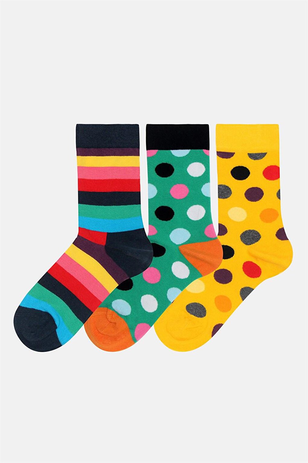 Унисекс, 3 пары смешанных вариантов, 3 пары носков Cozzy Socks комплект носков uniqlo ribbed socks 3 пары белый